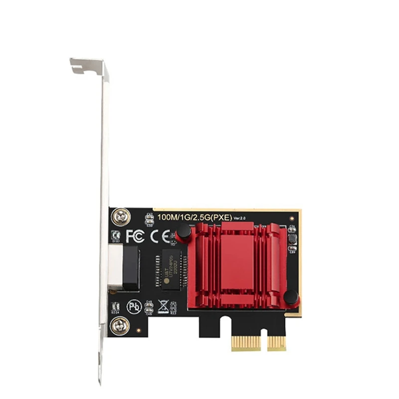 network interface card Game PCIE Card 2500Mbps Gigabit Network Card 10/100/1000Mbps RTL8125 RJ45 Wired Network Card PCI-E 2.5G Network Adapter wifi adapter for pc