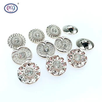 

HL 20PCS/60PCS/180PCS 22MM Overcoat Buttons Plating Buttons Shank DIY Apparel Sewing Accessories