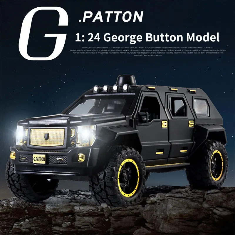 Модель автомобиля KengFai Qihui 1:18 George Patton G PATTON Модифицированная машина из сплава
