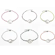 Женский браслет из нержавеющей стали с логотипом Love With Mom