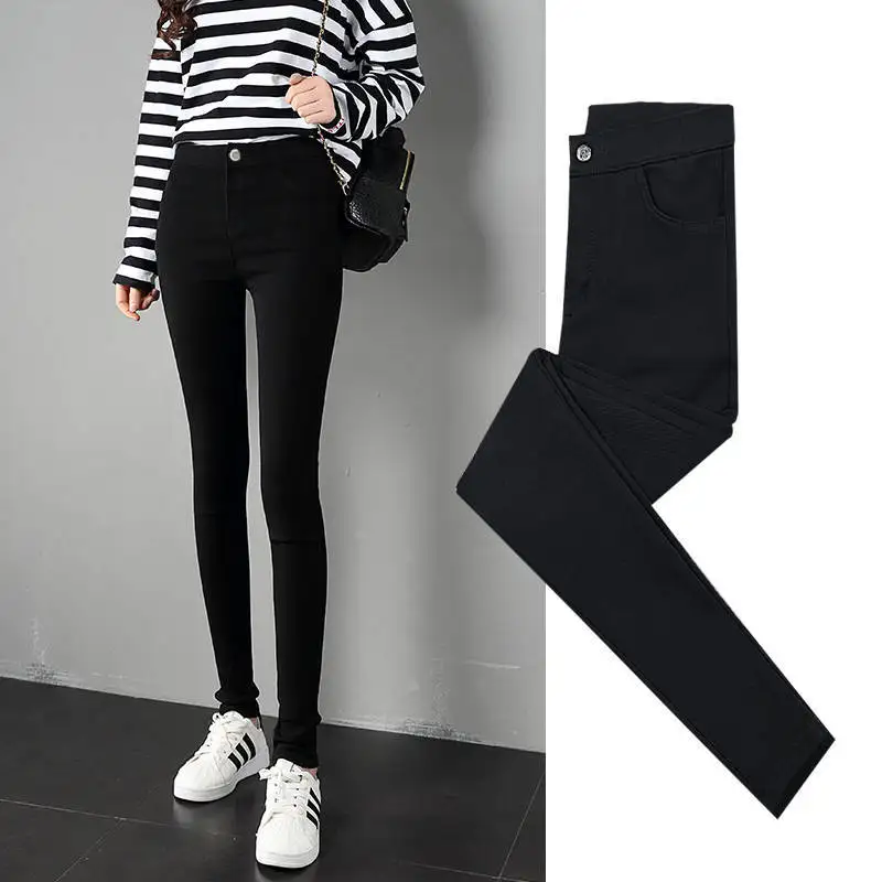 2020 New High Elastic Skinny Jeans For Women Pencil Legging Stretch Black Slim Legging Jeans Denim Lady Jeans