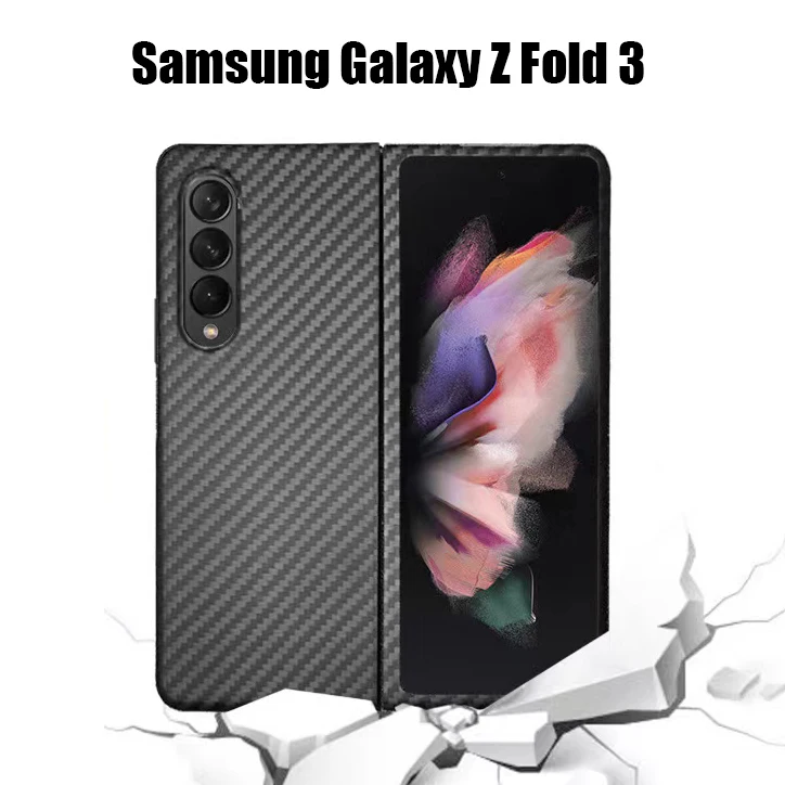 ZFold35GCarbonCaseUltraThin2in1Matte100RealCarbonFiberCase