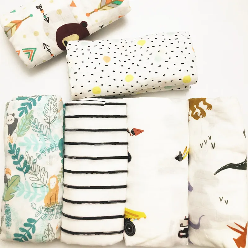 2019 Muslin blankets baby muslin blanket swaddle bamboo cotton Newborn...