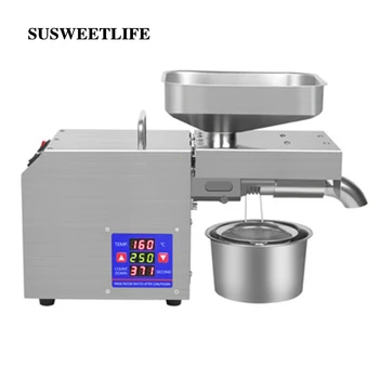 

Temperature control stainless steel household oil press intelligent electric medium sized home heating and cooling automatic