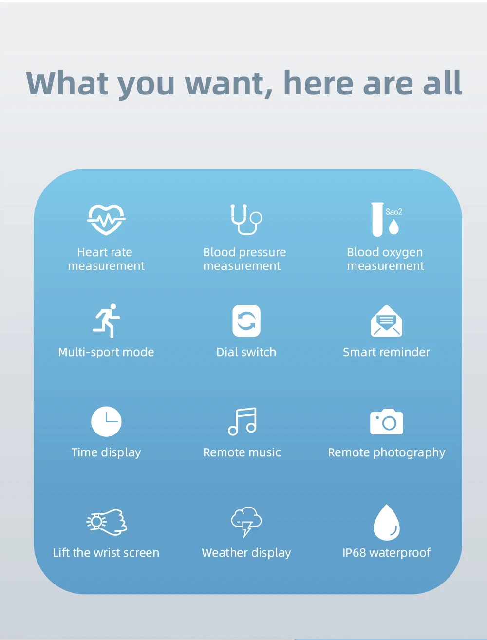 DIGOOR 1.4 Big screen Smart Watch men Heart Rate Blood Pressure measurement smartwatch Waterproof clock Fitness Tracker Ladies Watch (12)