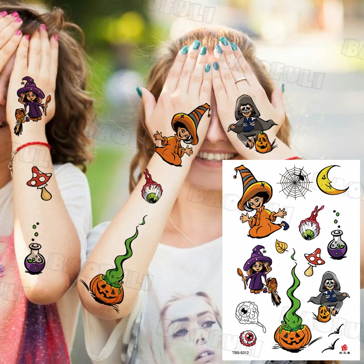 Autocollants Muraux Phosphorescents Pour Halloween - Autocollants