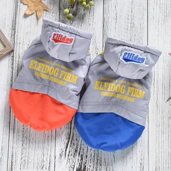 

On Sale Clearance Discount Dog Hoodie Outfit Blue Winter Warm Pet Coat Jacket For Small Animal Cat Suit Sports Chihuahua Poodle