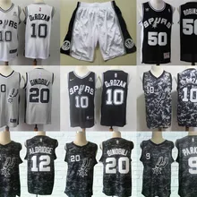Baskeball San Antonio Tim Duncan Parker David Robinson lamarcos Aldridge Manu Ginobili DeMar DeRozan женские Молодежные Трикотажные шорты