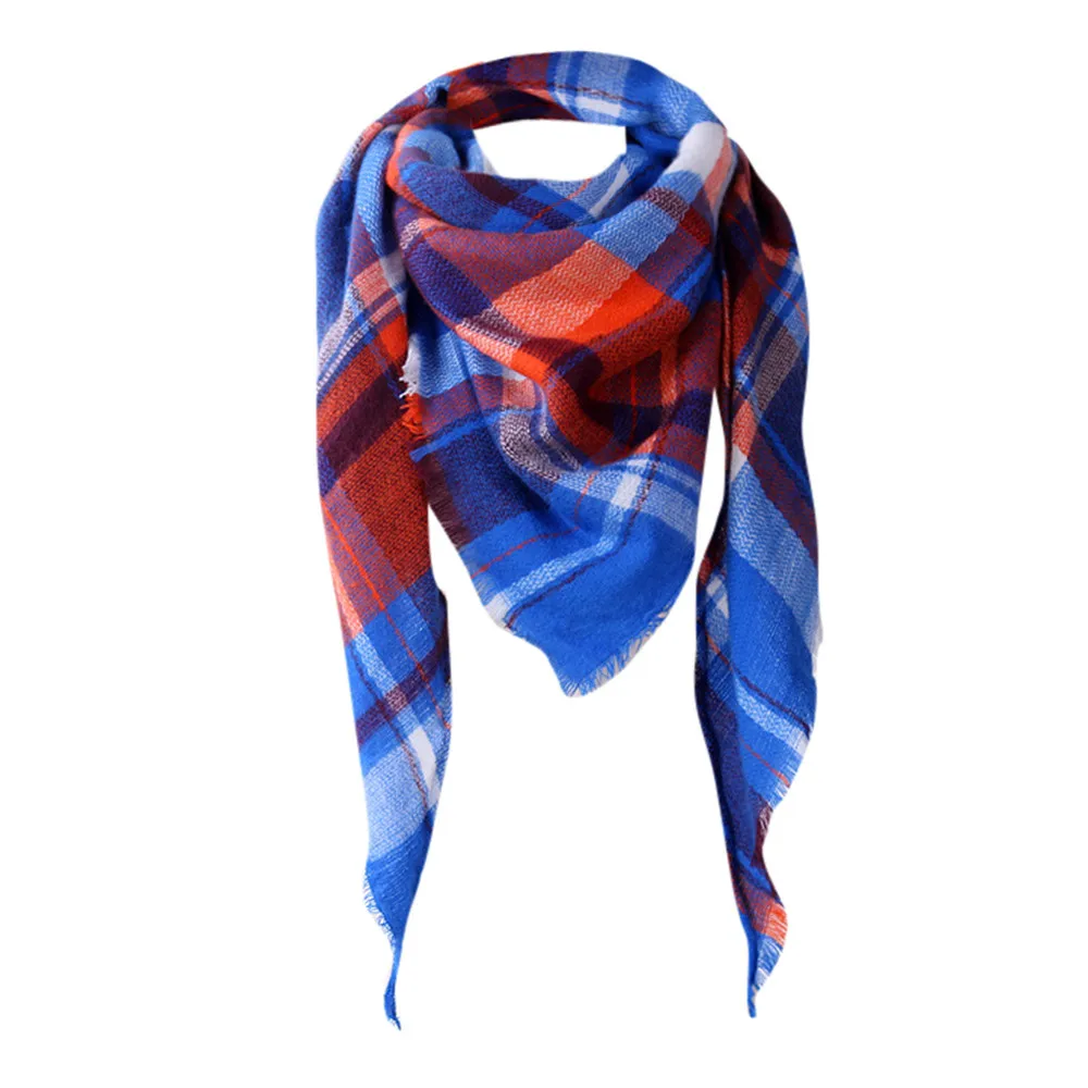 Женская шаль, кашемировые осенние клетчатые Клетчатые Шерстяные шарфы, шарф, женский кашемировый классический британский клетчатый шарф, сохраняющий тепло#35