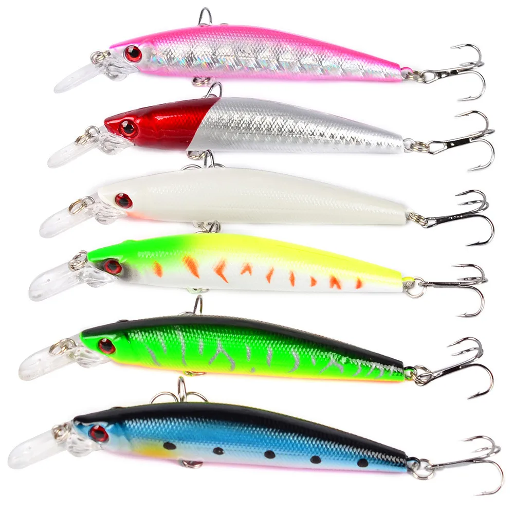 

1PC Magic FishingLures 10.5cm Plastic Hard Bass Baits 6 Colors Minnow Lures Whopper Plopper Proberos Minnow Lures Dropship Z0806