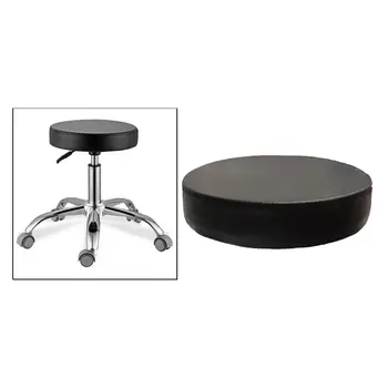 

Standard Bar Stool Replacement Crimson Seat,Standard Round Heavy Duty Chair Seat, Black