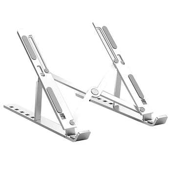 

1pc Laptop Stand Foldable Adjustable Aluminum Portable Notebook Computer Cooling Rack Bracket