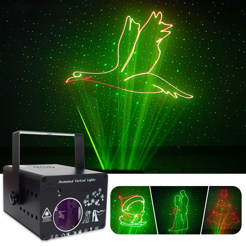 Tanie SAROK 3D efekt oświetlenia scenicznego pełny kolorowy Laser do animacji