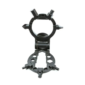 

Black Pocket Tool Practical Easy To Use Camping Daily Bottle Opener Outdoor Multi-function Gadget Compact Octopus Shape Keychain