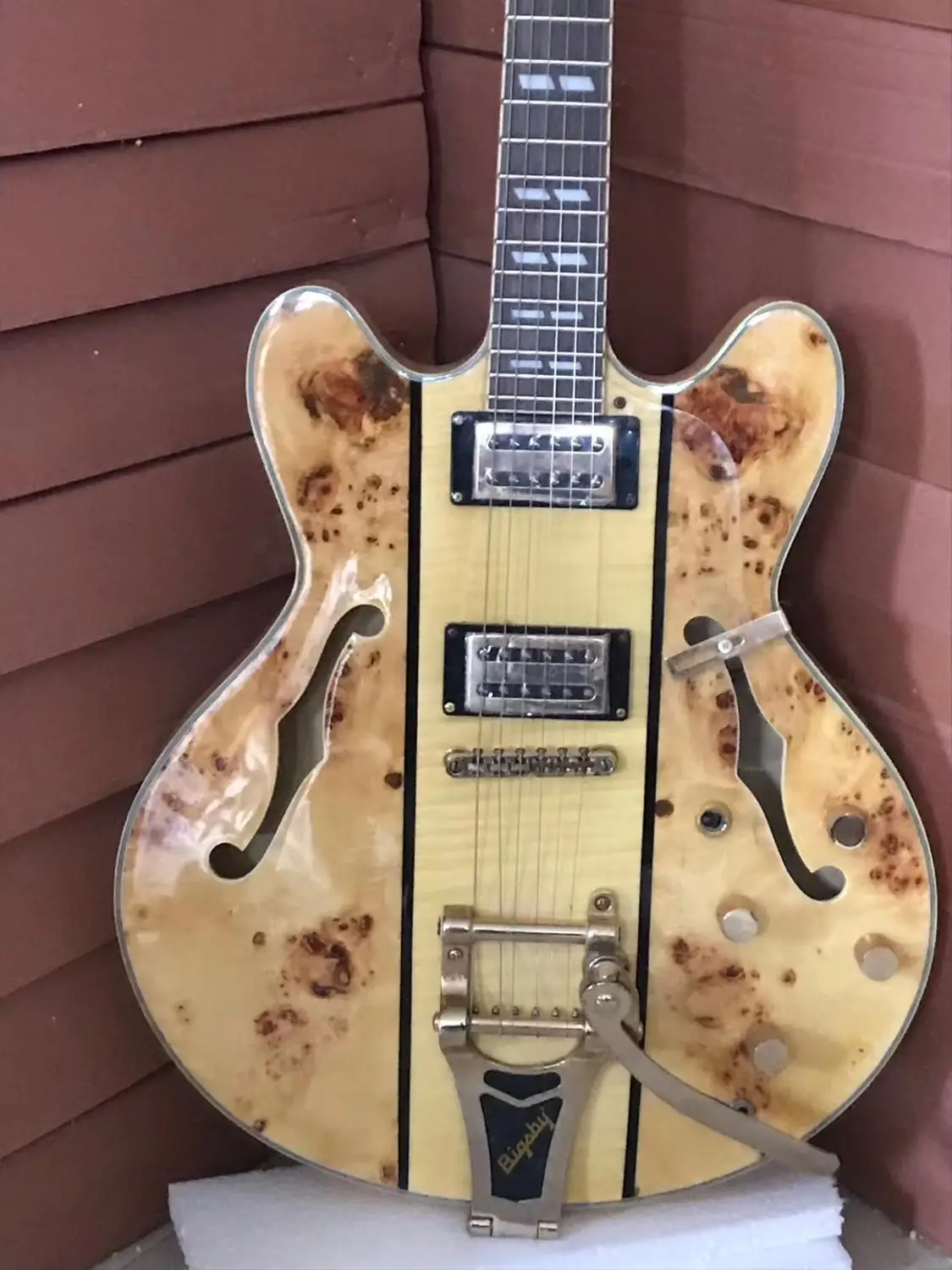 Бесплатная доставка новая Высококачественная гитара archtop jazz электрическая bigsby