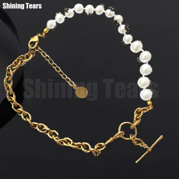 

2020 Jewelry Fashion Beautiful Gift Retro Girl Bee Pearl Chain Necklace 1 Piece Free Shipping Beautiful Birthday Gift