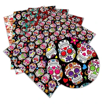 

Beautiful Flower Cartoon Printed Faux Leather A4 22x30cm for Hair Bow Diy Decoration Crafts L260 L2610