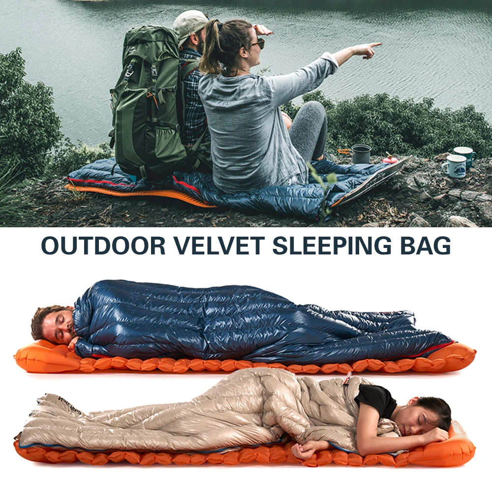 Naturehike для сна на открытом воздухе мешок открытый водоотталкивающая ультра светильник пуховый спальный мешок складывающийся рюкзак конверт спальный мешок