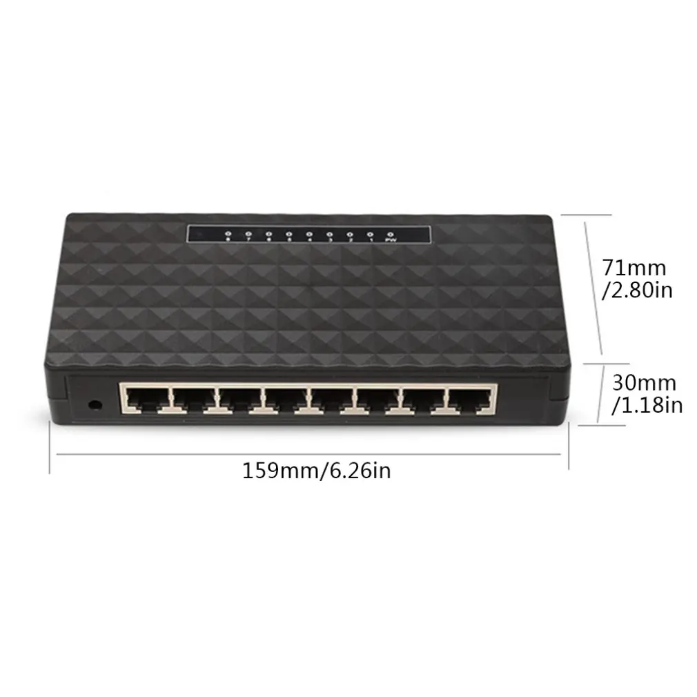 8-Порты и разъёмы Беспроводной сетевой коммутатор Gigabit Lan Poe коммутатора Ethernet адаптер 8-Порты и разъёмы полный гигабитный Ethernet-коммутатор