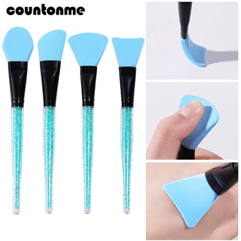 

4Pcs Professional Silicone Facial Mask Brush Set For Women Girls Foundation Mud Mixing Skin Care Beauty Cosmetic Tools Maquiagem