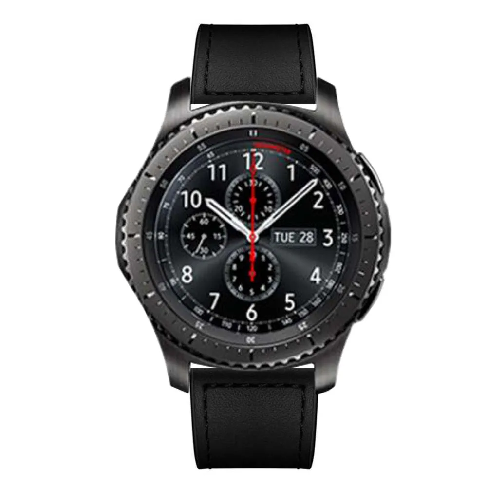 20 22 из натуральной кожи петлевой ремешок для samsung galaxy watch 46 42 s2 s3 gear sport huawei watch GT ремешок Ticwatch 1 2 pro браслет