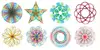 Spirograph Drawing Scratch Painting Toys Set Interlocking Gears Wheels Painting Drawing Accessories Educational Toy Spirographs 4