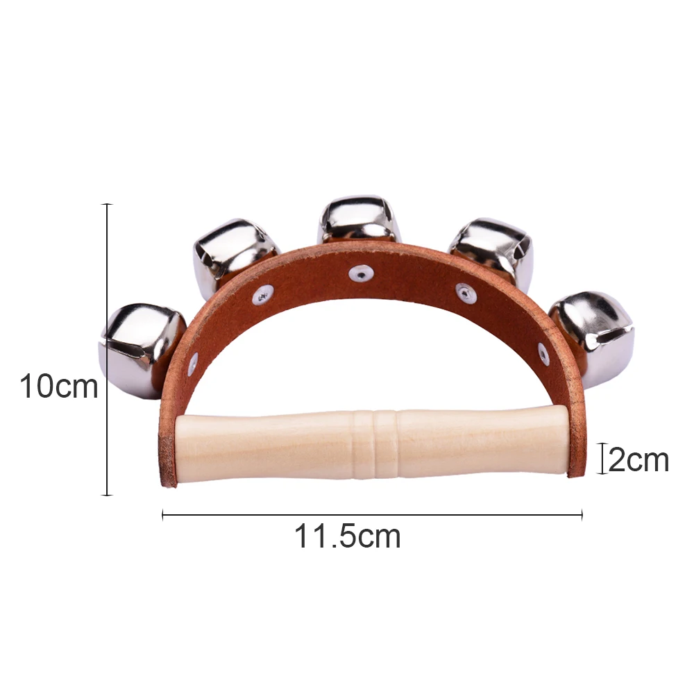 Hand Bell with Wood Handle 5pcs/7pcs Jingle Bells
