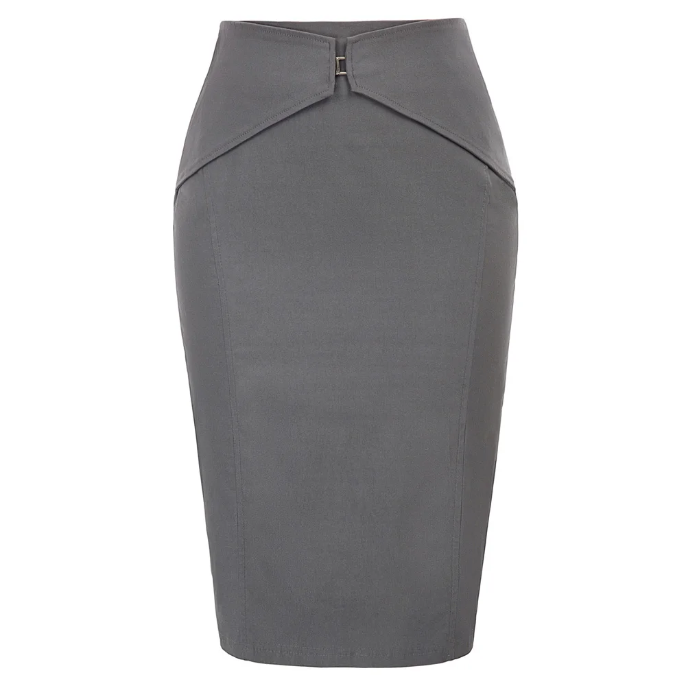 

OL skirt Women Hooked slim Pencil Skirt Hips-Wrapped Bodycon Back Split High Stretchy elegant office lady work business skirts