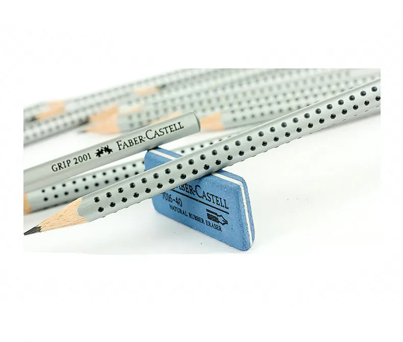 Faber Castell 3170 Grip 2001 треугольный студенческий графитовый карандаш черного цвета