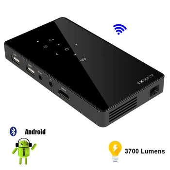 

DLP Projector Android 7.1 Mini Wifi Pocket Projector Bluetooth Full HD 1080P Video Cinema For Home Theater Projectors PR45006