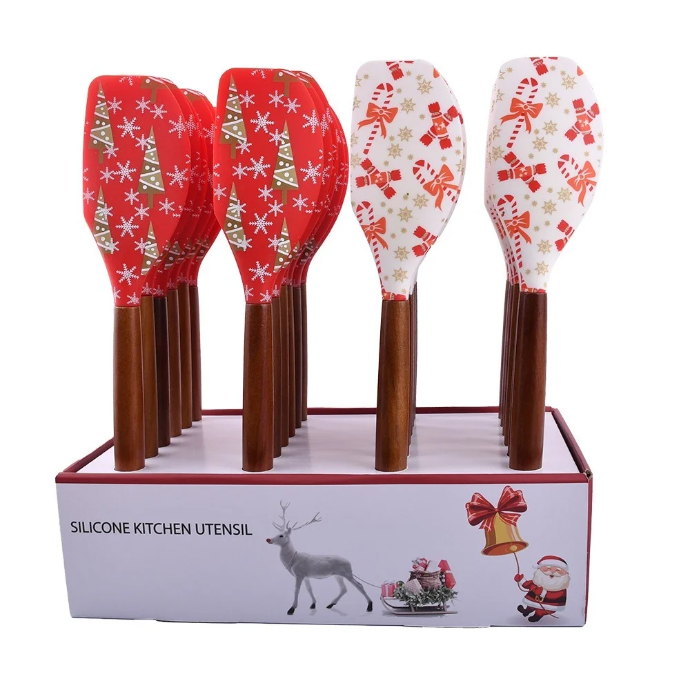 1pc Cute Heart Stars Letters Pattern Cake Spatula Food Grade