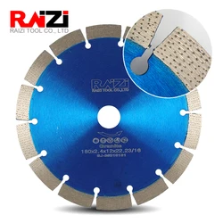 Raizi – disque de coupe en diamant pressé à chaud, pour granit, béton renforcé, matrice de chaussée, Segment superposé, lame de scie circulaire 