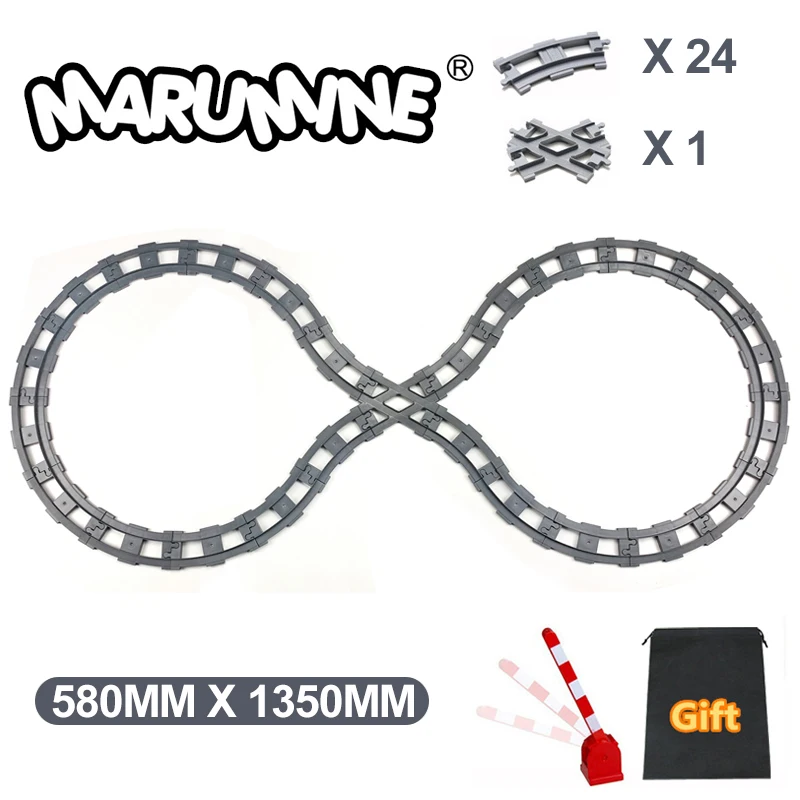 Строительные блоки Marumine трек для поезда переключатель железной дороги
