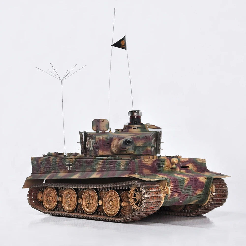 HOOBEN 1:16 немецкий Tiger I Late Wittmann RC Танк RTR мастер камуфляж погодование + фигурка