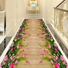 Прямоугольный коврик против скольжения напольный пасторальный стиль 3D ковер большой размер гостиная спальня чайный стол коврик и ковер