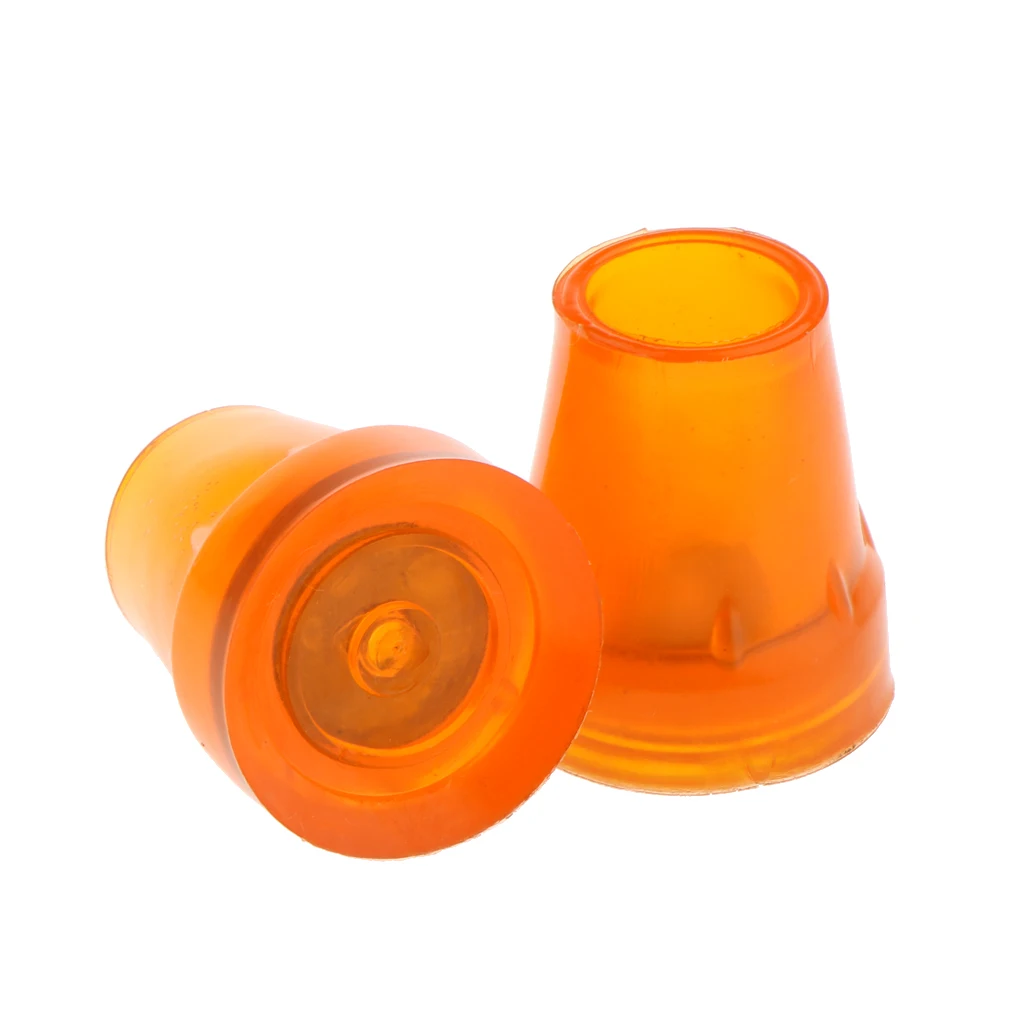 Rubber Leg Tips Shelf End Cap Tips, 6 Pack, Inner Diameter 7/8 inch, Orange