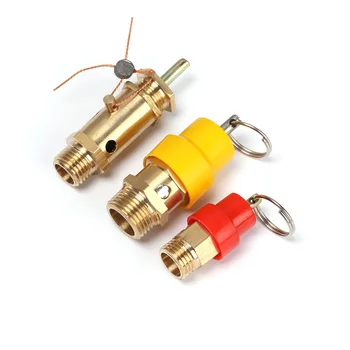 

Professional Pressure Tube Air Compressor Safety Valve Spring Type Vent Exhaust Valves Thread Connector Brass Pneumatic Parts