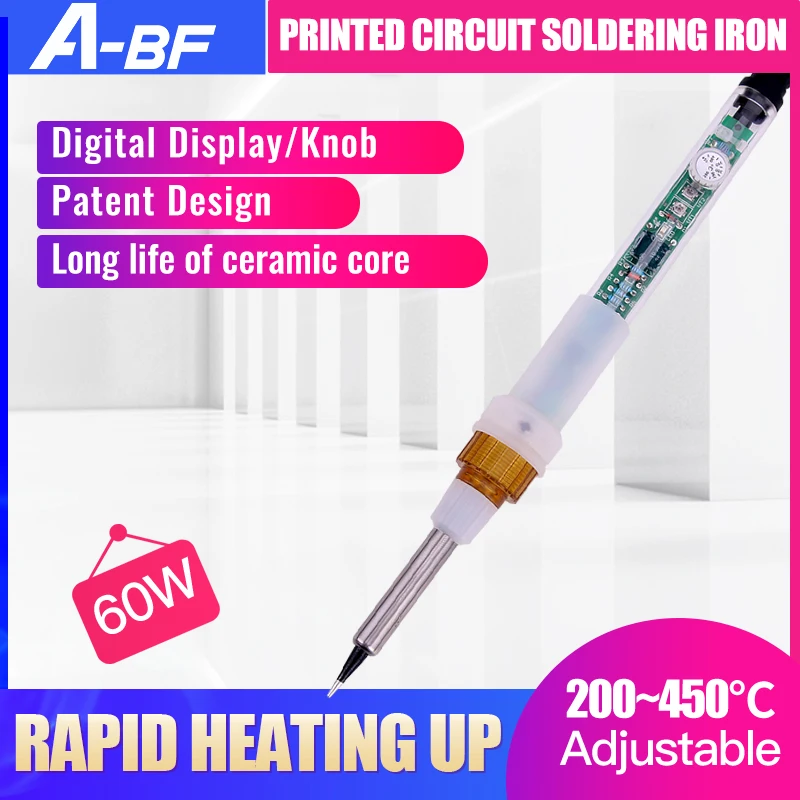 Günstig A BF 836 Digitale Löten Eisen Set LCD Display Temperatur Einstellbar Neue Solder Eisen Kit 60W Langlebig Hitze Bleistift Set 110 V 220 V