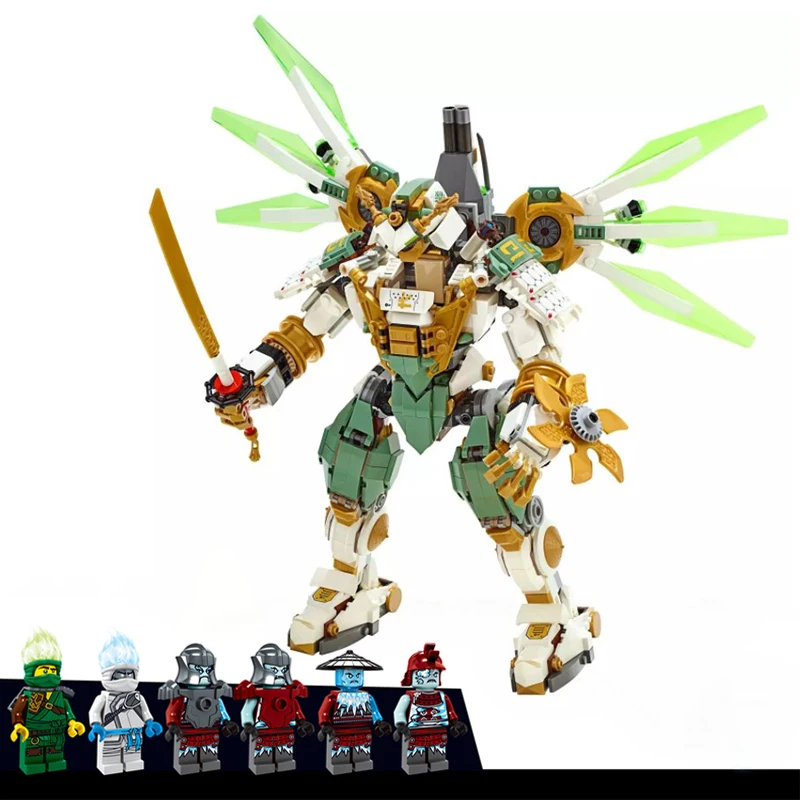 Для Ninjagoes Ninja Lloyd's Titan Mech Stormbringer Fire Fang Pyro Snake Zane фигурки Kai, jay, Cole Krait строительные блоки игрушки для детей