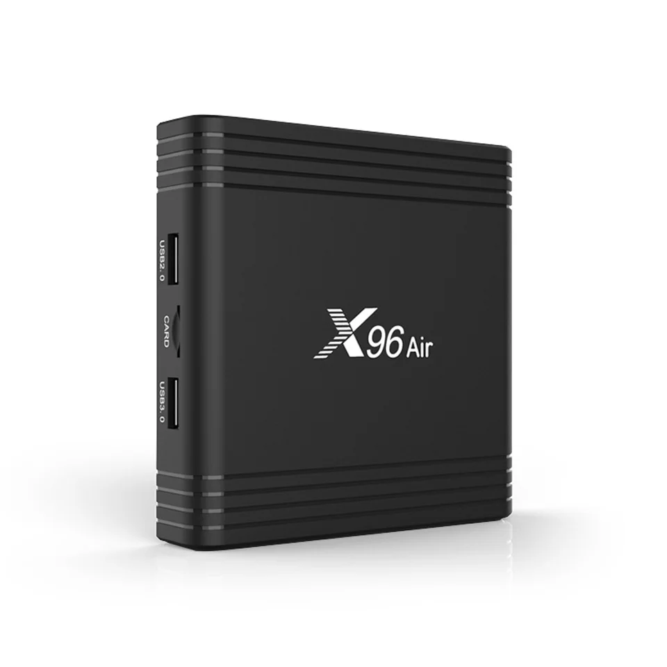 Android ТВ коробка 9,0X96 воздуха Amlogic S905X3 64-разрядный четырехъядерный 2G/16G Поддержка 8K из нержавеющей стали и 100M Ethernet ТВ коробка PK X96mini ТВ Box Android
