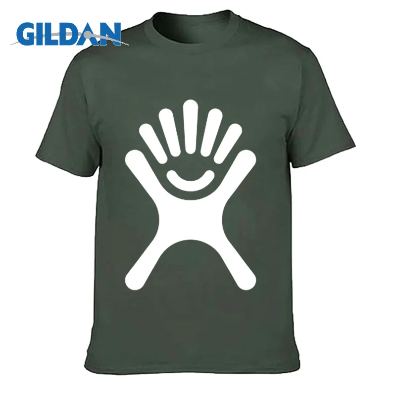 Forest Green GILDAN индивидуальные мужские футболки печать рука ваш собственный дизайн Высококачественная дышащая хлопковая футболка для мужчин плюс размер XS-3XL - Цвет: Forest Green