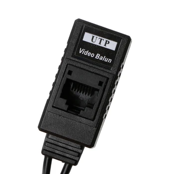 

1 Pair BNC To RJ45 Passive Video Power + Audio Balun Transceiver For CCTV Camera