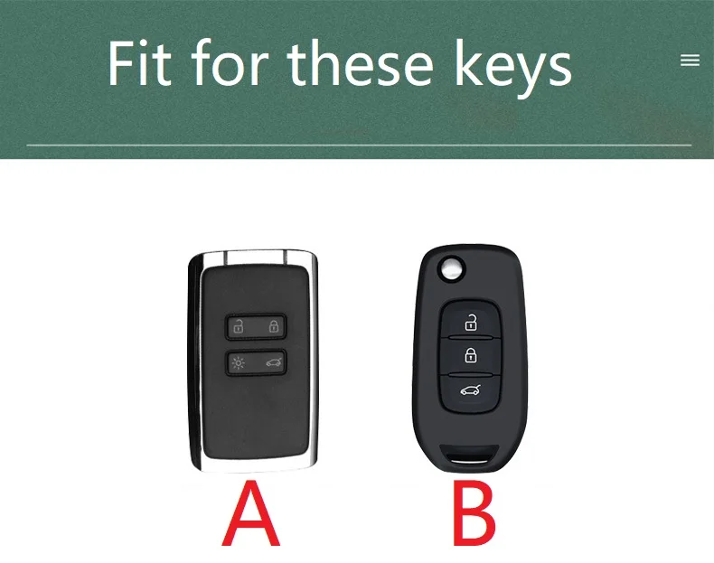 Leather Car Key Fob Case cover for Renault Fluence Duster Megane Kadjar Clio Koleos Scenic Sandero Car Styling key case key case cover remote control case cover