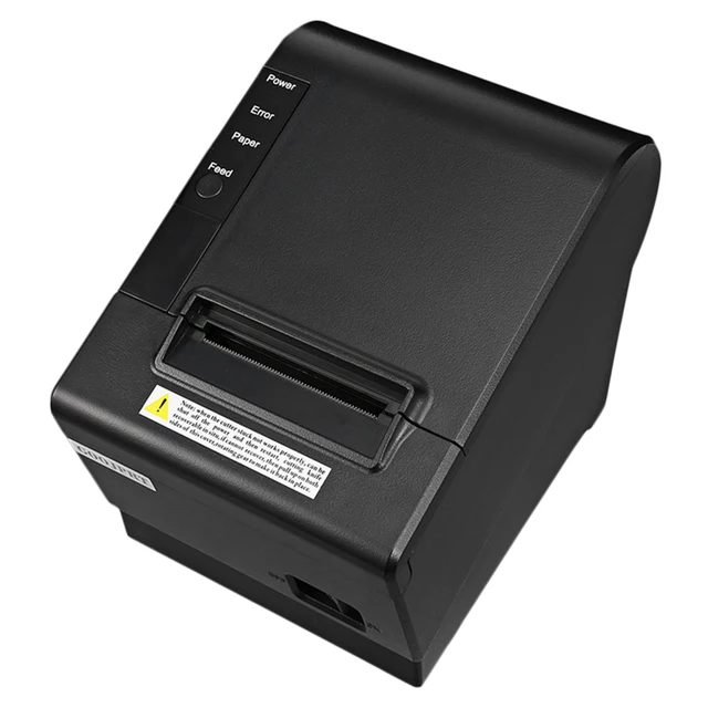 Best Quality HOT-Small Pos Printer 200Mm/S 80Mm Receipt Thermal Printer with Usb Lan Ethernet Port Auto Cutter Bill EU Plug