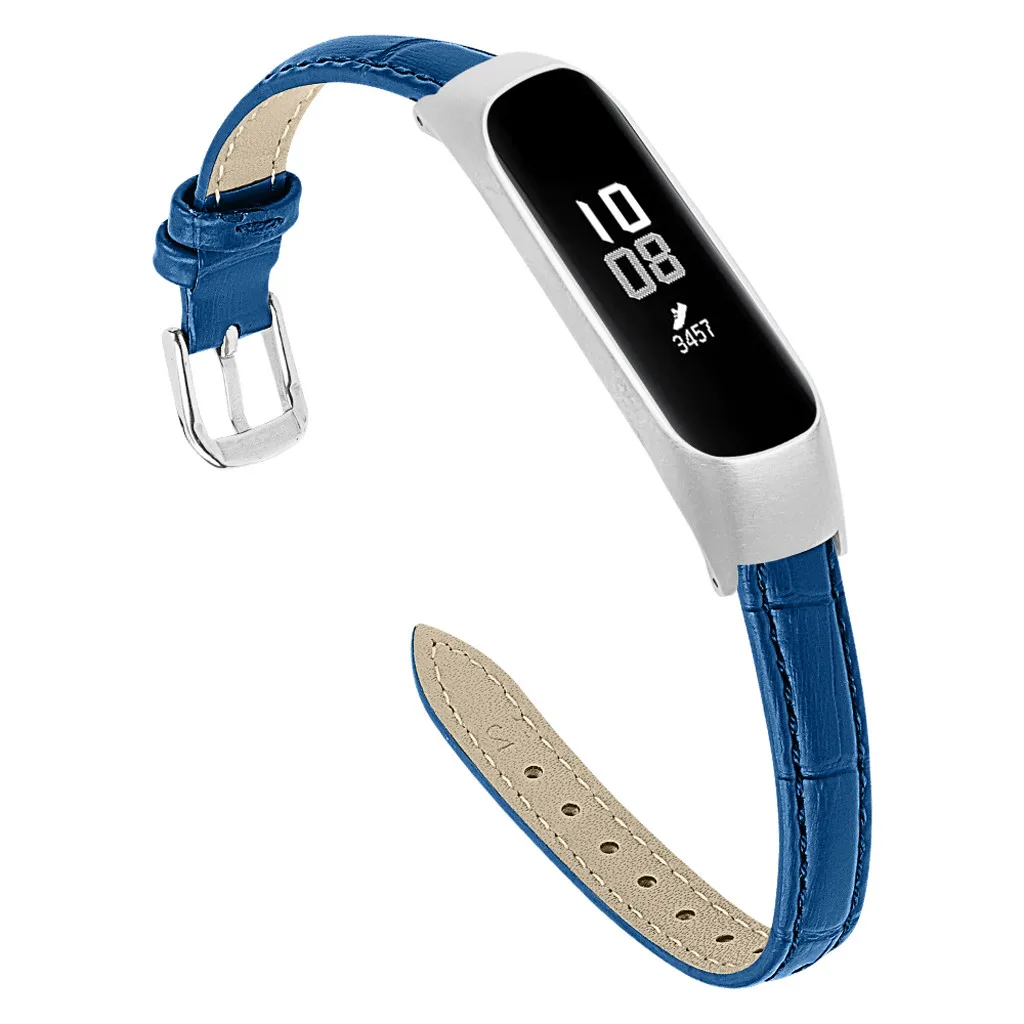 Ouhaobin кожаный ремешок для samsung Galaxy fit-e SM-R375 наручный ремешок с металлической рамкой сменный ремешок 724#2