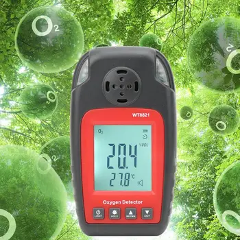 

Digital Oxygen Detector WT8821 High Precision Portable Digital Handheld Oxygen Alarm Detector Tester Meter Gas analyzing tools