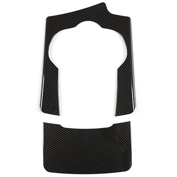 

Interior Center Console Gear Shift Panel Cover Trim for Alfa Romeo Stelvio 2017-2019 Carbon Fiber ABS