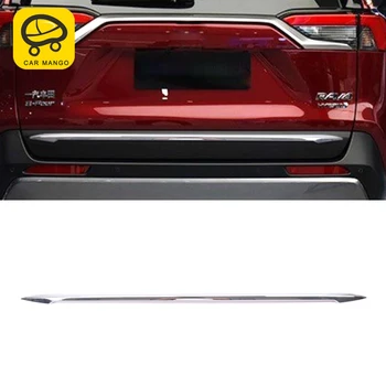 

CarManGo for Toyota RAV4 2019 Car Styling Rear Door Trunk Decoration Chrome Pad Cover Trim Frame Sticker Exterior Accessories