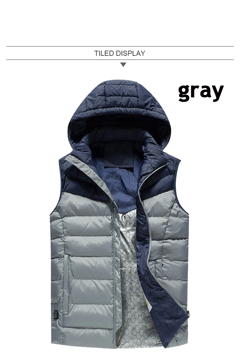 XL-5XL для мужчин и женщин, Электрический теплый жилет с подогревом, теплая зимняя куртка с электрическим подогревом
