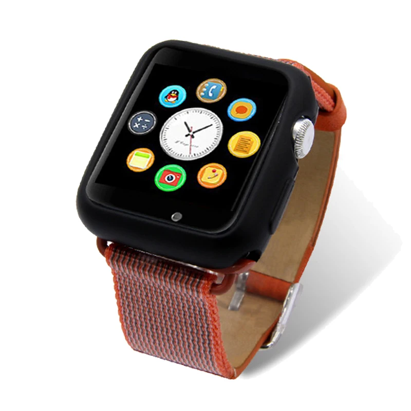 Кожаный ремешок для часов с защитный чехол для Apple watch 3 2 1 Универсальный браслет чехол 42 мм 38 мм для iWatch защитный аксессуар